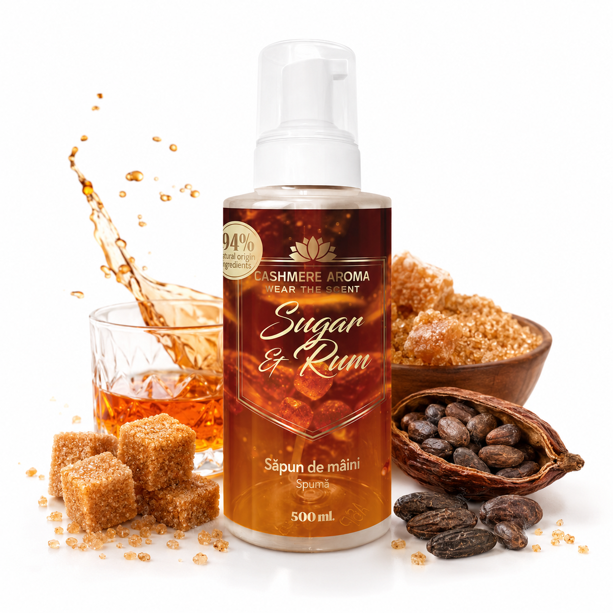 Săpun de mâini spumă Sugar & Rum