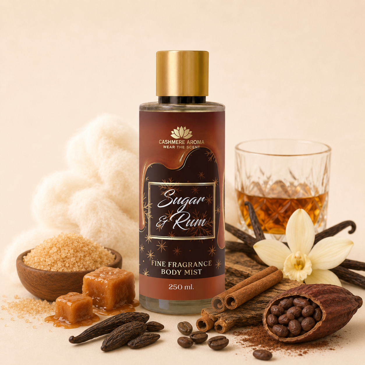 Spray Parfumat pentru Corp Sugar & Rum